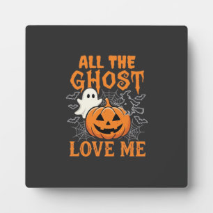 Alle Geister lieben mich Halloween-Design_1 Fotoplatte