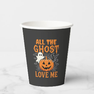 Alle Geister lieben mich Halloween-Design_1 Pappbecher