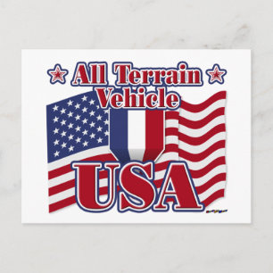 Alle Geländefahrzeuge USA Postkarte