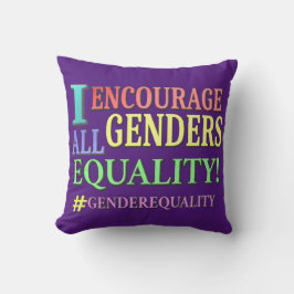 "ALLE GENDER GLEICHHEIT" Niedliches Design. Jetzt Kissen