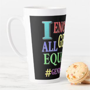 "ALLE GENDER GLEICHHEIT" Niedliches Design. Jetzt Milchtasse