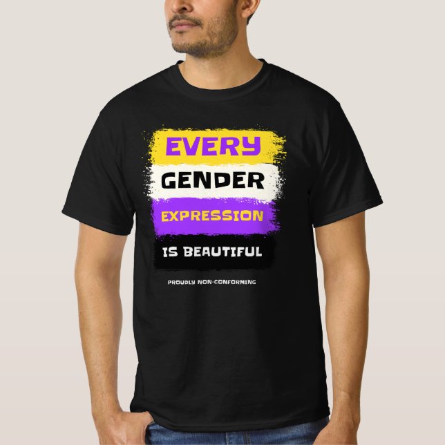 Alle Genderausdrücke sind gültig T-Shirt (Vorderseite)