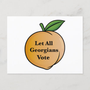 Alle Georgier wählen gelassen Postkarte