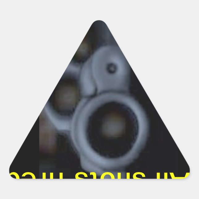 Alle geschossenen Schüsse Dreieckiger Aufkleber (Vorderseite)