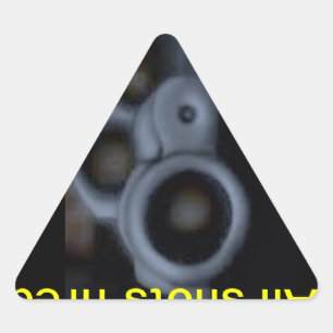 Alle geschossenen Schüsse Dreieckiger Aufkleber