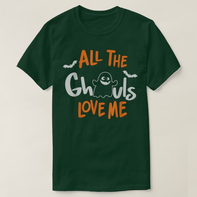 Alle Ghouls Liebe Me Niedlich Ghost Holiday Beängs T-Shirt (Design vorne)
