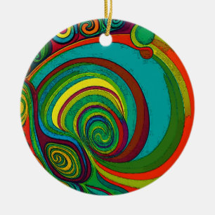 Alle Groovy-Farben 1110 Keramik Ornament