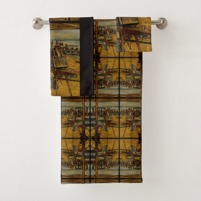 Alle großartigen Malereien beginnen mit einem Pins Badhandtuch Set (Insitu)