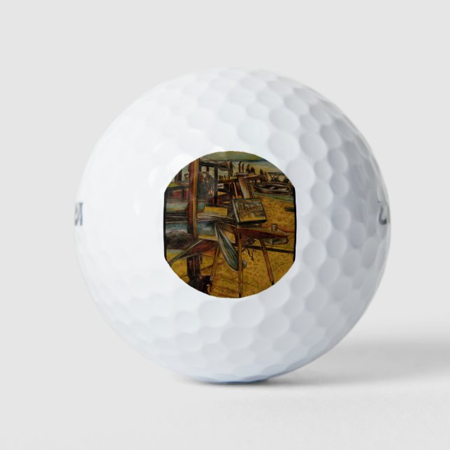 Alle großen Bilder beginnen mit einem Pinselstrich Golfball (Vorderseite)