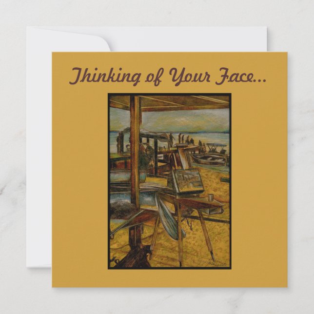 Alle großen Gemälde beginnen mit einem Pinselstric Karte (Vorderseite)