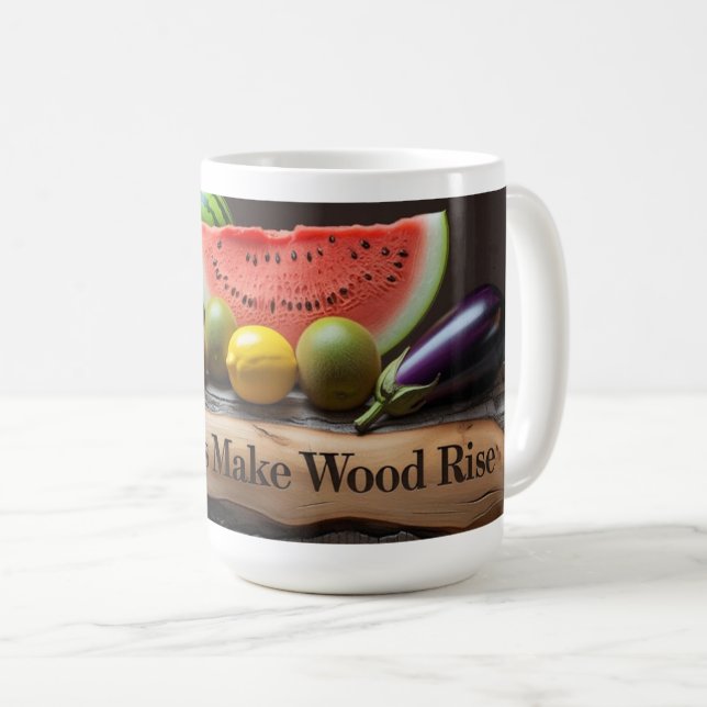 Alle Größen lassen Holz steigen Kaffeetasse (VorderseiteRechts)