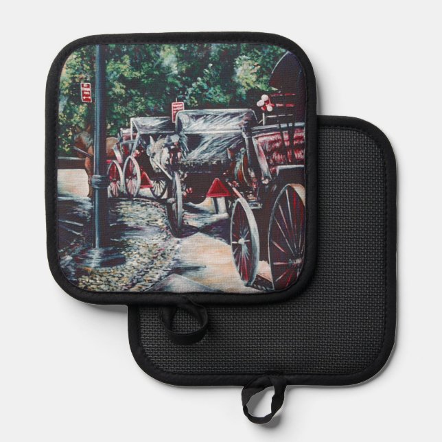 Alle großen Stürme verkünden sich mit einem Single Topflappen (Vorderseite/Rückseite)