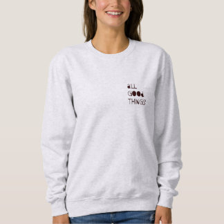 Alle guten Dinge (Lila/graue Spots) Sweatshirt