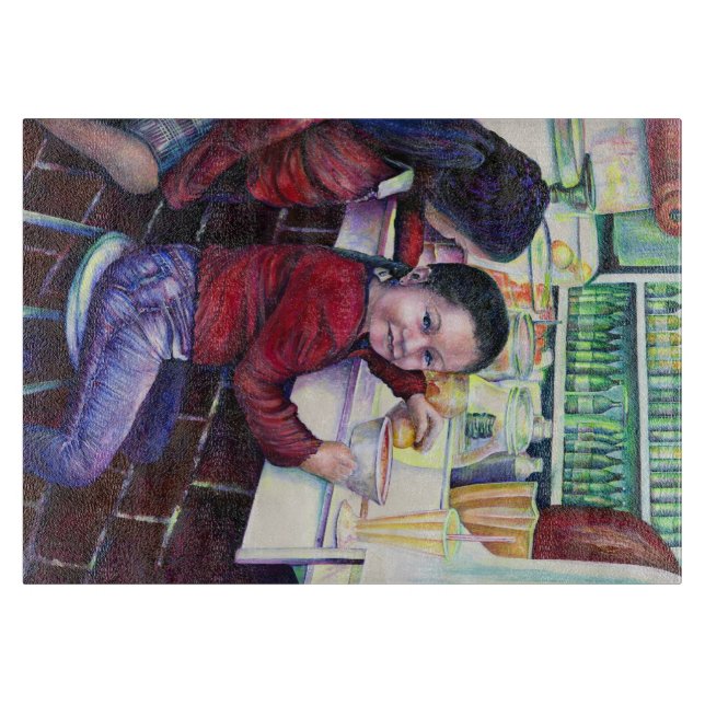 Alle guten kleinen Mädchen bekommen Eis Creme, Mex Schneidebrett (Vorderseite)