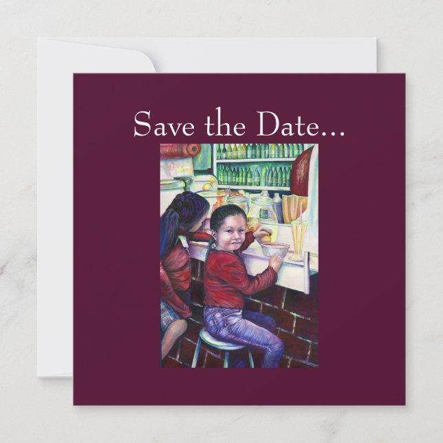 Alle guten kleinen Mädchen bekommen Eiscreme, Mexi Save The Date (Vorderseite)