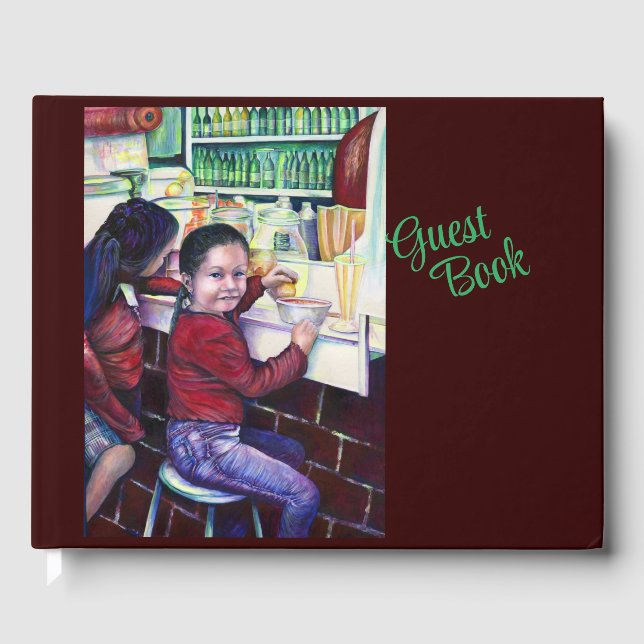 Alle guten Mädchen bekommen Eiscreme Gästebuch (Vorderseite)