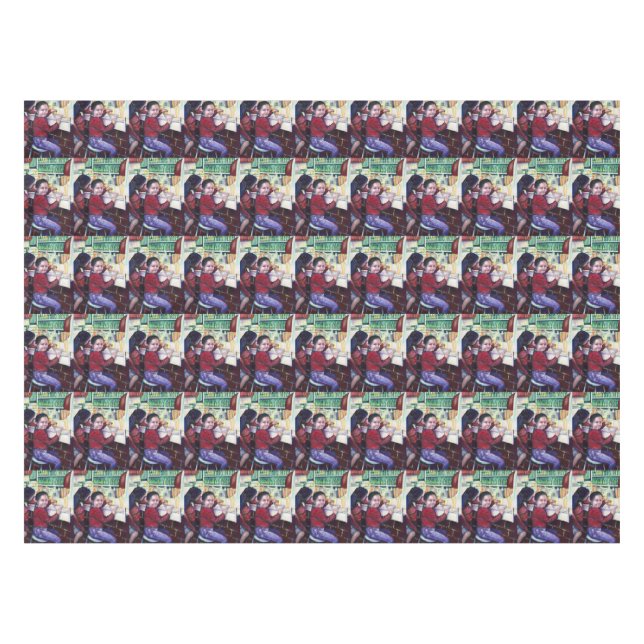 Alle guten Mädchen erhalten Eiscreme Tischdecke (Vorderseite (Horizontal))