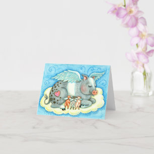 ALLE GUTEN PIGLETTEN GEHEN NACH HEIZEN, SCHWEINGEB KARTE