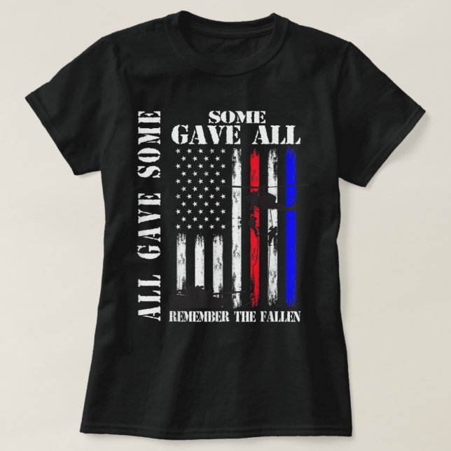 Alle haben einige erhalten alle Flag Veteran Memor T-Shirt (Design vorne)