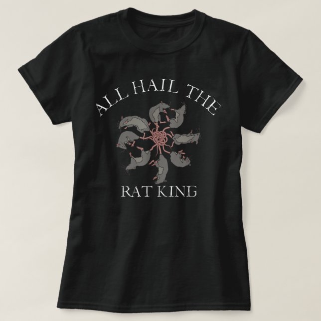 Alle Hagel der Rat King Mittelalterliche Rats Nage T-Shirt (Design vorne)