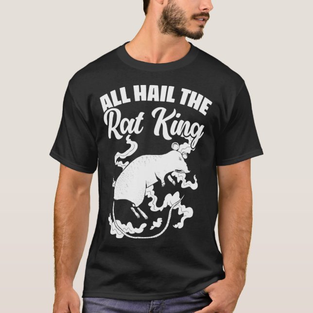 Alle Hagel der Rat König Mittelalterliche Maus Rod T-Shirt (Vorderseite)