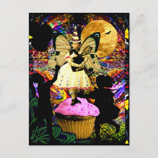 Alle Hagel die Cupcake Fairy Postkarte (Vorderseite)