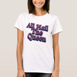 Alle Hageln der Queen 3D Text T-Shirt
