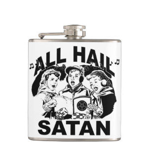 Alle hageln Satan Flasche Flachmann