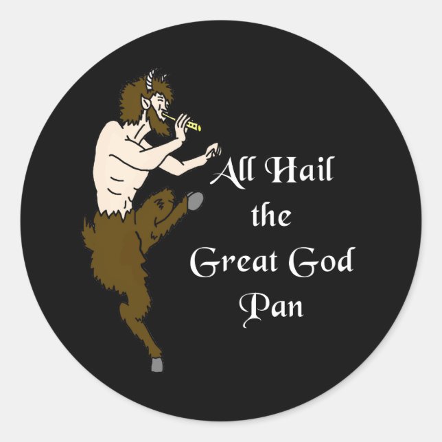 Alle Hail The Great God Pan Sticker (Vorderseite)