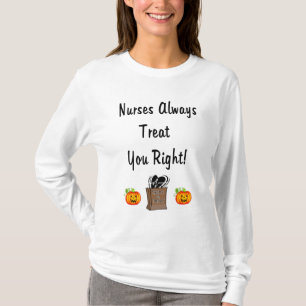 Alle Halloween-Leckereien für Krankenschwestern T-Shirt