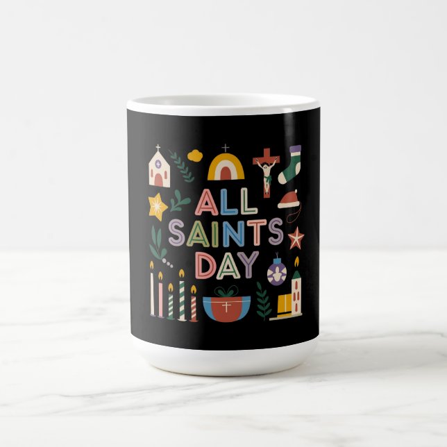 Alle Heiligen feiern den bedeutsamen Tag Kaffeetasse (Mittel)
