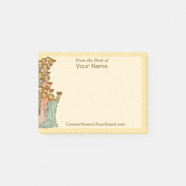 Alle Heiligen (RLS 19, Links Details) 4"x3" Post-it Klebezettel (Vorderseite)