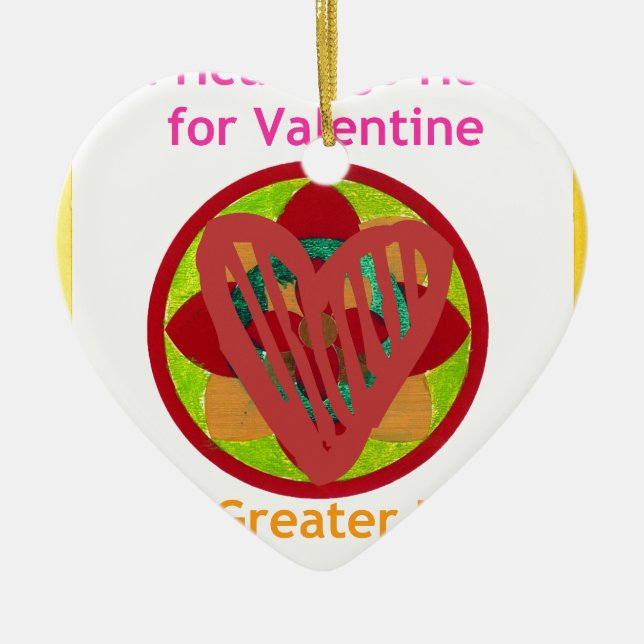 Alle Herzen gehen Zuhause für Valentiner Kunstdruc Keramikornament (Vorne)