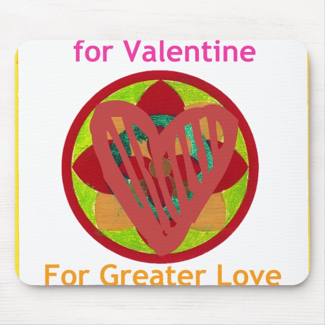 Alle Herzen gehen Zuhause für Valentiner Kunstdruc Mousepad (Vorne)