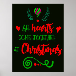 Alle Herzen kommen am Weihnachtsfeiertag zusammen, Poster