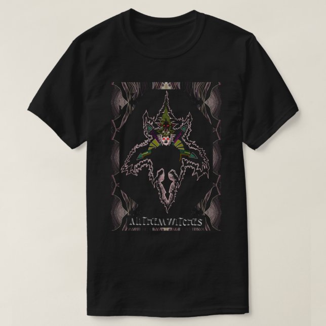 alle Hexen, alle Hexen, Hexen, alle T-Shirt (Design vorne)