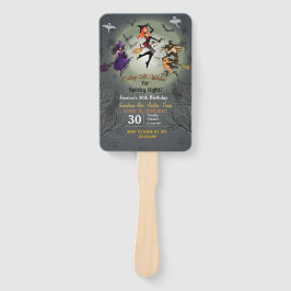 Alle Hexen zum Halloween-Party des 30. Geburtstage Fächer