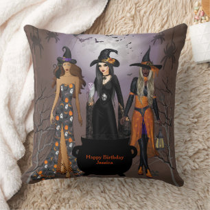 Alle Hexen zum Halloween-Party des 30. Geburtstage Kissen