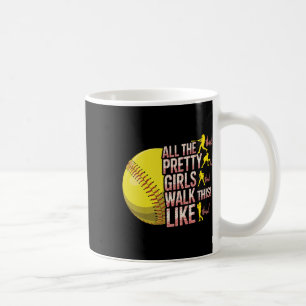 Alle hübschen Mädchen laufen so Softll Player Kaffeetasse