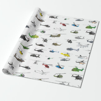 Alle Hubschrauber Geschenkpapier