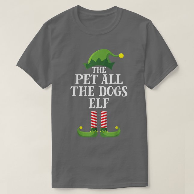 Alle Hunde Elf Matching Family Group Christm T-Shirt (Design vorne)