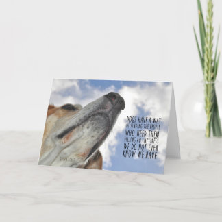ALLE HUNDE GEHEN ZU HÖREN Grußkarte Dankeskarte