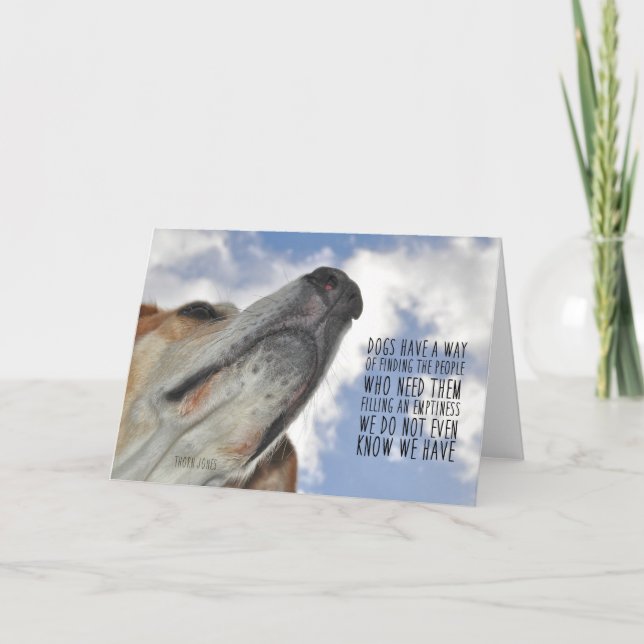 ALLE HUNDE GEHEN ZU HÖREN Grußkarte Dankeskarte (Vorderseite)