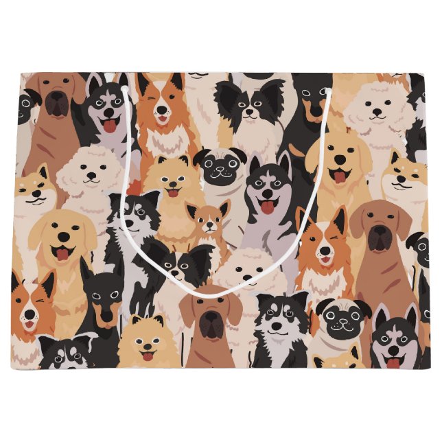 Alle Hunde Geschenktasche Große Geschenktüte (Vorderseite)