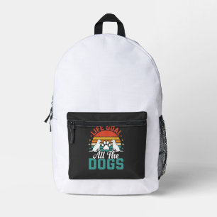 Alle Hunde Retro-Hundefreund Bedruckter Rucksack