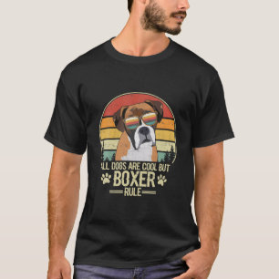 Alle Hunde sind Cool, aber Boxer Lover Regel Vinta T-Shirt