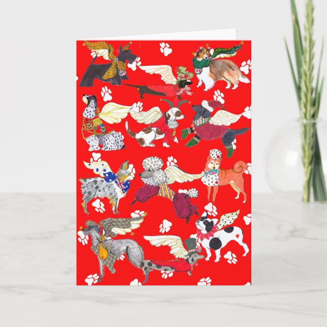 "Alle Hunde sind Engel" Karte von Gulliver's An (Vorderseite)