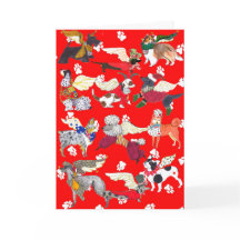 "Alle Hunde sind Engels-" Feiertags-Karte