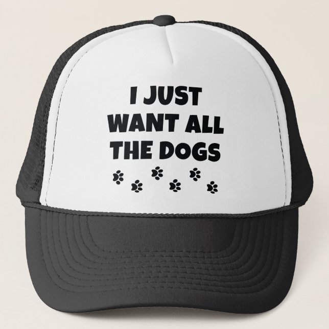 Alle Hunde Truckerkappe (Vorderseite)