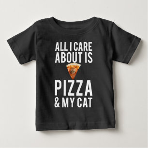 Alle i-Sorgfalt ist ungefähr Pizza u. meine Katze Baby T-shirt